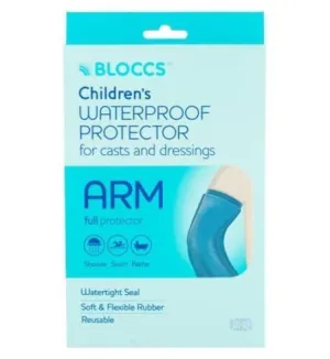 Bloccs Waterproof Protector for Casts and Dressings - Child Full Arm 4-7yrs/SML