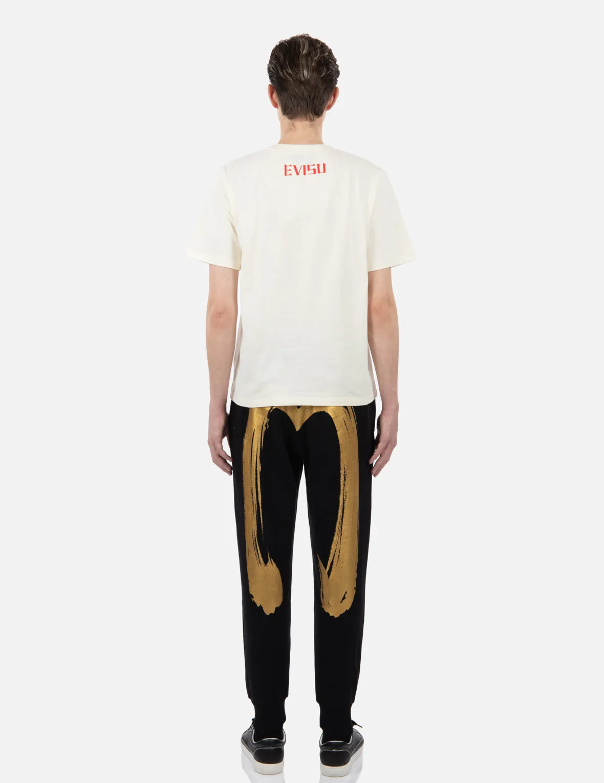 Brushtroke Daicock Foil-Print Sweatpants