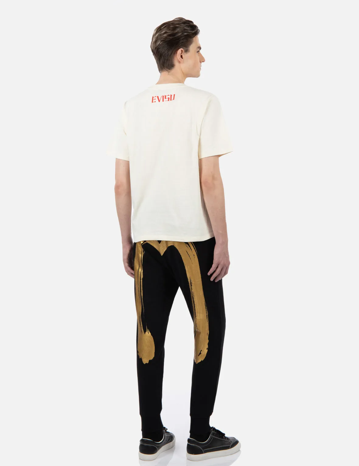 Brushtroke Daicock Foil-Print Sweatpants