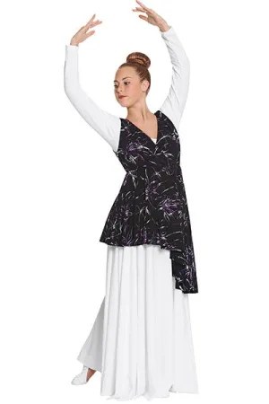 Eurotard 83829 Womens Opulent Orchid Wrap Front Dance Overlay