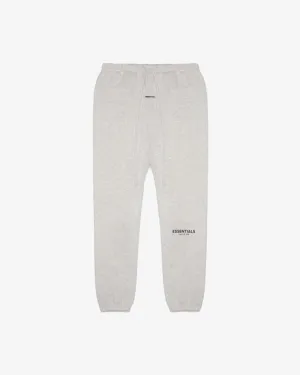 FEAR OF GOD FOG ESSENTIALS SS21 REFLECTIVE SWEAT PANTS HEATHER OATMEAL