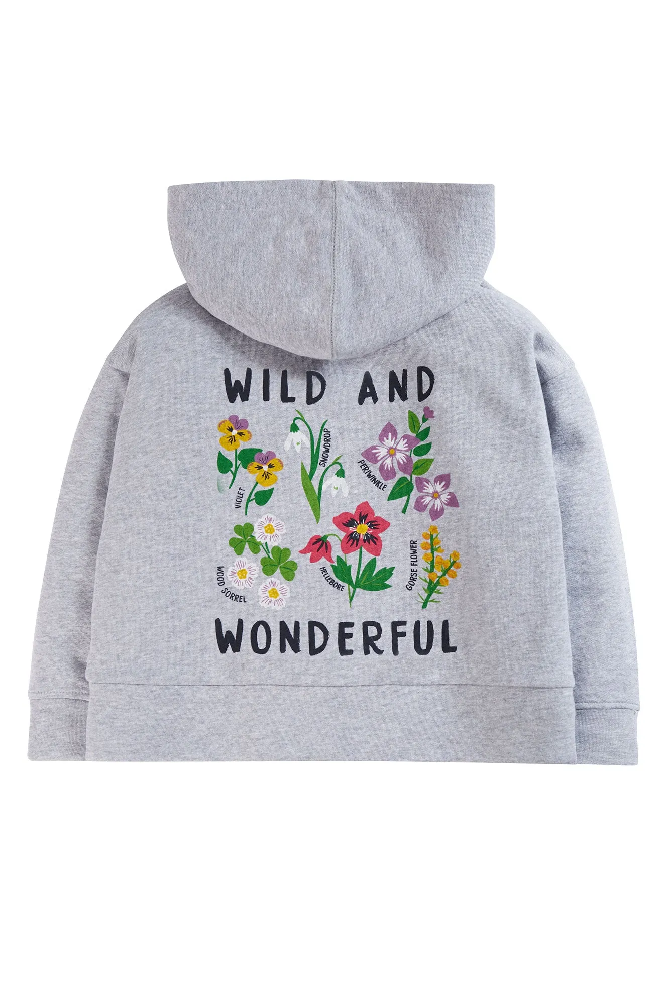 Frugi Lissie Hoodie Grey Marl Wild & Wonderful