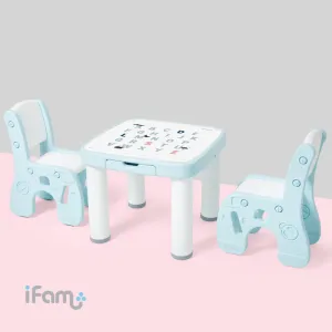 iFam Children cute cartoon Learning Tables and Chairs Set