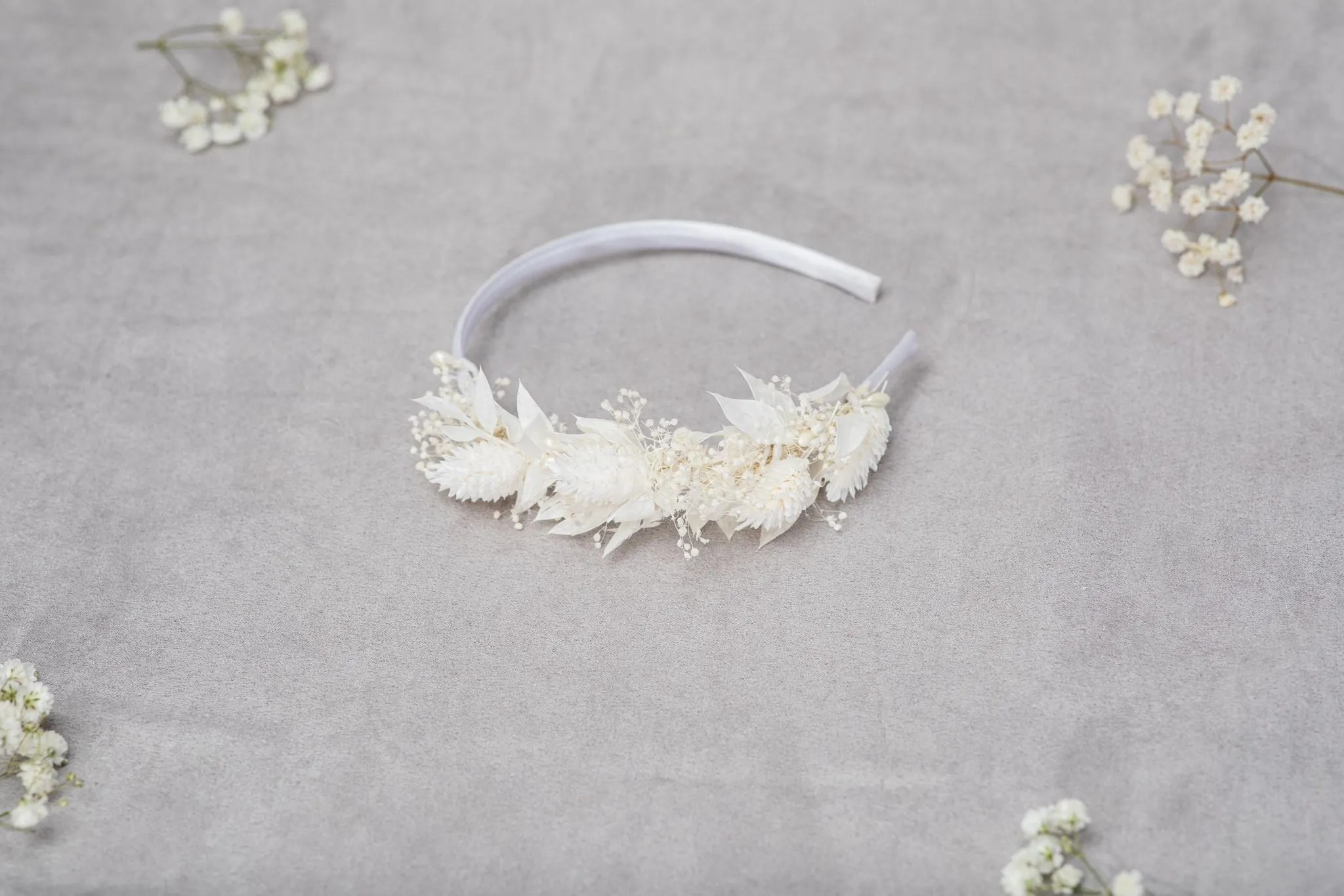 Ivory Communion floral headpiece