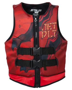 Jetpilot Boys Rex Youth Cause Neo Vest - Red - 2024