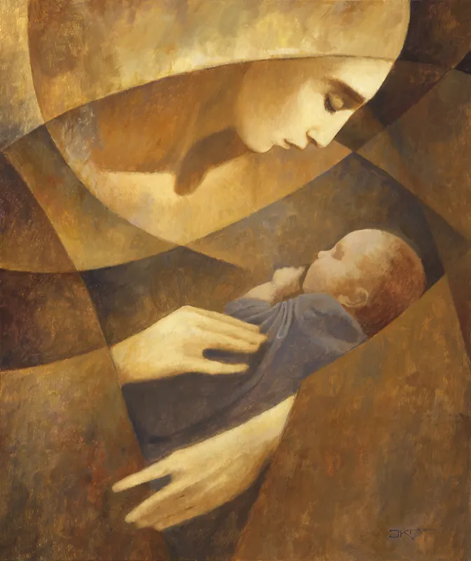 Mother and Child (Yellow)