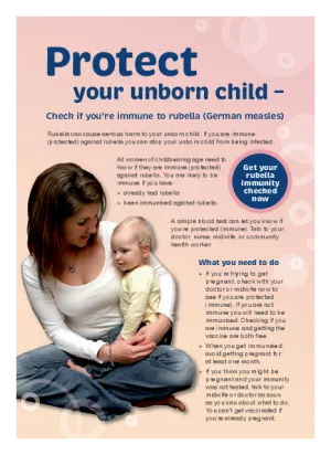 Protect your unborn child - rubella  HE4172