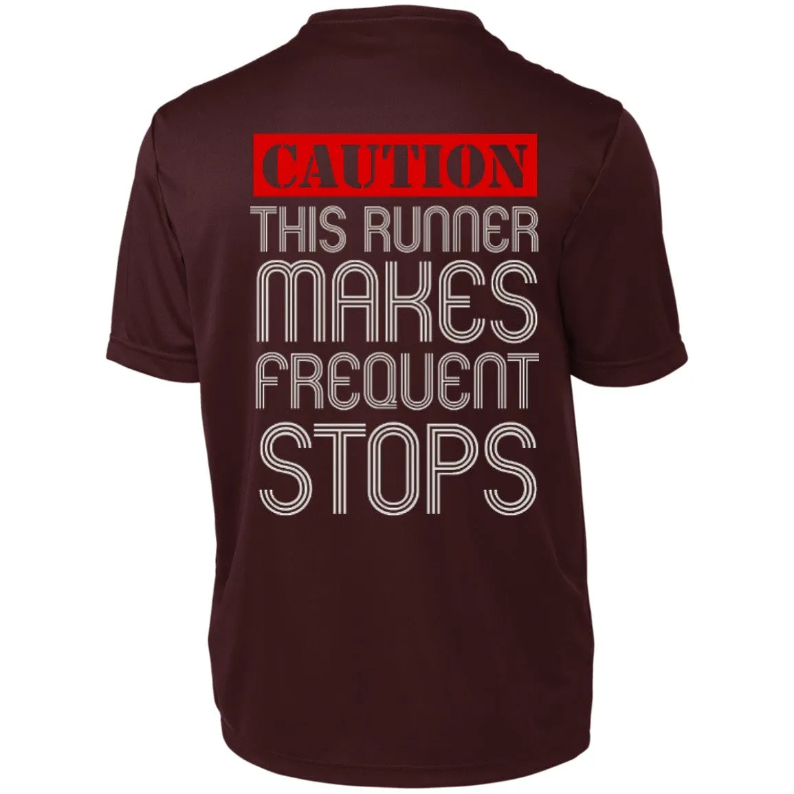 Runner Caution Unisex Short Sleeve Dri-Fit