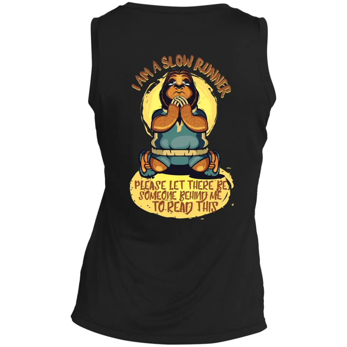 Slow Runners Sloth Dri-Fit Ladies V-Neck