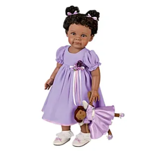 The Ashton-Drake Galleries Take Me to Church Child and Plush Angel Set So Truly Real® Crafted of RealTouch® Vinyl Handpainted Lifelike Poseable Collectible Doll by Ping Lau 22-inches