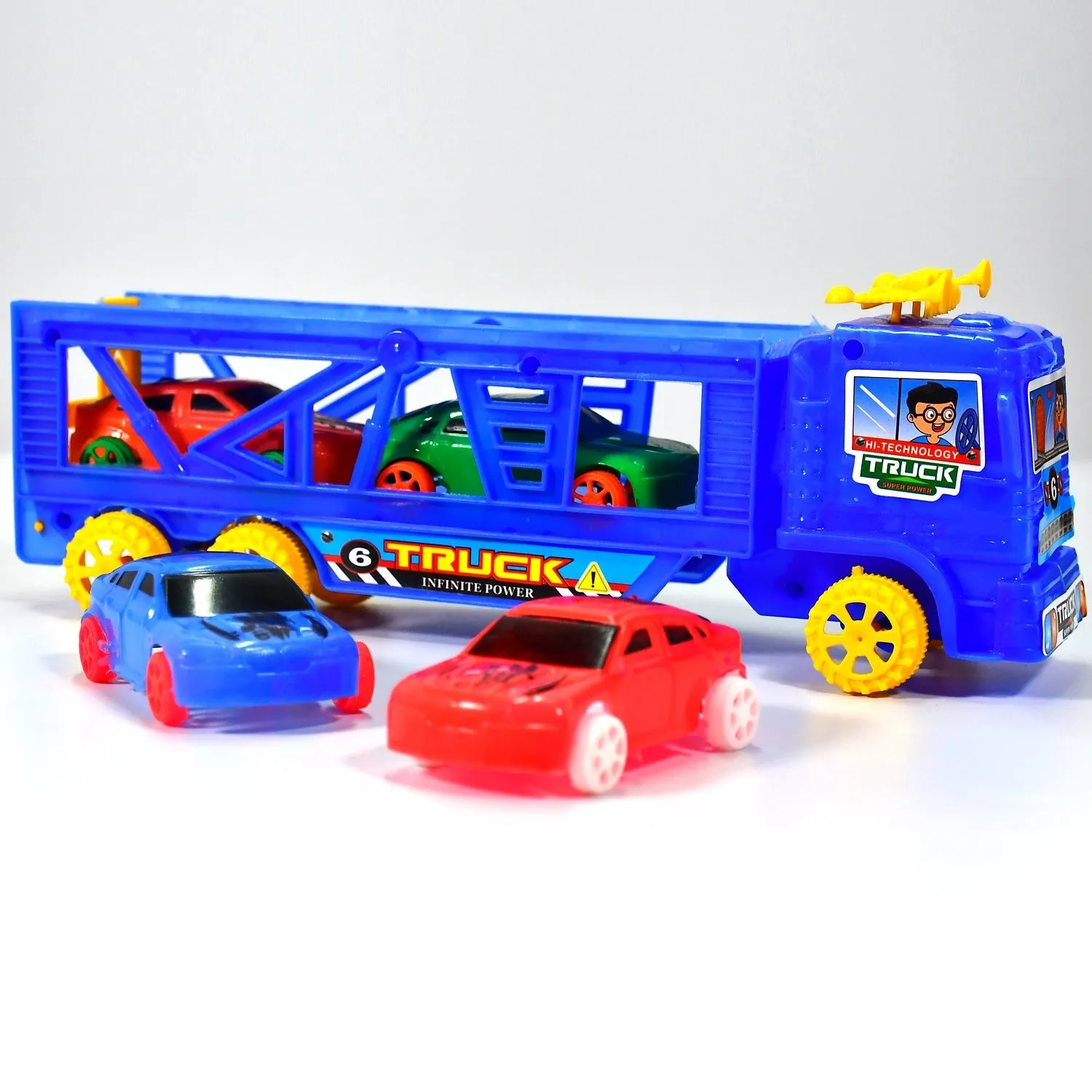 Toy Set Truck with 4 Mini Cars Toy Vehicles for Children